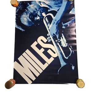 Miles Davis‎ The Man With The Horn Vintage 1981 Promo Poster Large Display 35x48